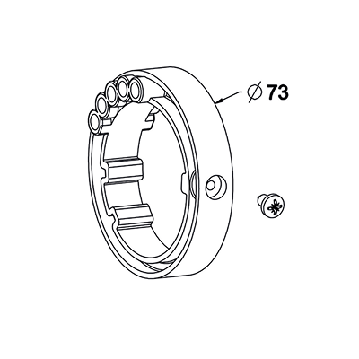 BAGUE VER.AUTOMATIQUE ZF54 NOIR + VIS – Image 2