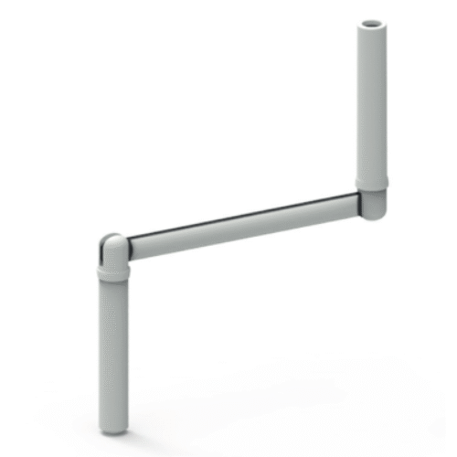 MANIVELLE PROFIL D12 BRAS BLANC