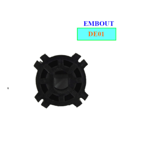 EMBOUTS COURONNES MOTEURS ø35 EMBOUT POUR TUBE MIDJAVILLA