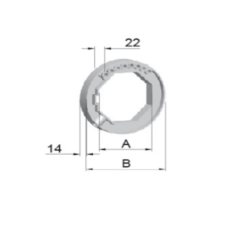 ROUE DE GUIDAGE AXE OCTO 60