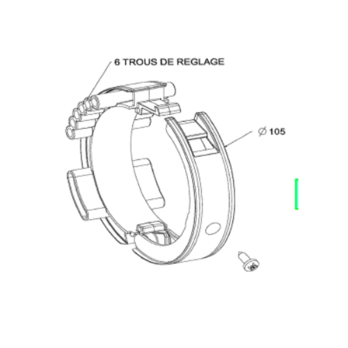 ROUE DE GUIDAGE AXE ZF 80